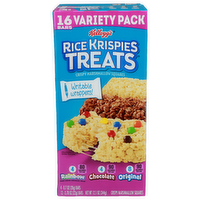 Kellogg's Rainbow Candy Coated Chocolate Pieces Original Variety Pack Rice Krispies Treats Crispy Marshmallow Squares - 0.756 Ounce - 16 Count