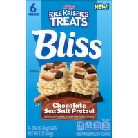 Rice Krispies Treats Bliss Chocolate Sea Salt Pretzel Crispy Marshmallow Squares - 0.833 Ounce - 6 Count