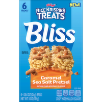 Rice Krispies Treats Bliss Caramel Sea Salt Pretzel Crispy Marshmallow Squares - 0.833 Ounce - 6 Count