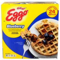 Kellogg's Blueberry Eggo Waffles - 1.233 Ounce - 24 Count