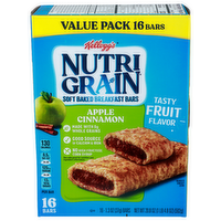 Kellogg's Nutri Grain Apple Cinnamon Soft Baked Breakfast Bars - 1.3 Ounce - 16 Count