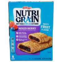 Kellogg's Nutri Grain Mixed Berry Soft Baked Breakfast Bars - 1.3 Ounce - 8 Count