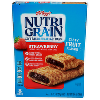 Kellogg's Nutri Grain Strawberry Soft Baked Breakfast Bars - 1.3 Ounce - 8 Count