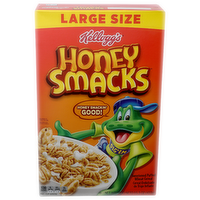 Kellogg's Honey Smacks Large Size Sweetened Puffed Wheat Cereal - 15.3 Ounce