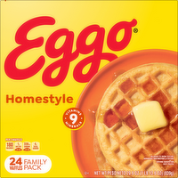 Eggo Frozen Waffles Homestyle - 1.233 Ounce - 24 Count