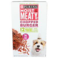 Purina Moist & Meaty Brand Chopped Burger - 6 Ounce - 12 Count