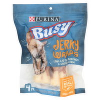 Purina Busy Brand Long-Lasting Beefhide & Chicken Chew Jerky Wraps - 1.945 Ounce - 4 Count