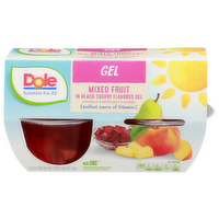 Dole Mixed Fruit In Black Cherry Flavored Gel - 4.3 Ounce - 4 Count