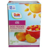 Dole Strawberry Gel With Diced 12 - 4.3 Ounce - 12 Count