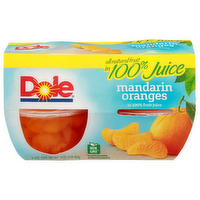 Dole Mandarin Oranges Bowl In 100% Fruit Juice - 4 Ounce - 4 Count