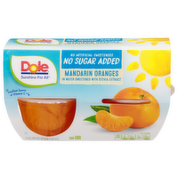 Dole In Water Sweetened With Stevia Extract Mandarin Oranges - 4 Ounce - 4 Count