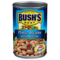 Bush's Best Canned Beans With Bacon Pinto - 15.5 Ounce