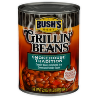 Bush's Best Canned Beans Smokehouse Tradition Grillin' - 22 Ounce