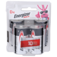 Energizer Max D4 1,5v Alkaline Batteries - 2 Count