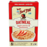 Bob's Red Mill Apple Pieces & Cinnamon Gluten Free Oatmeal Packets - 1.235 Ounce - 8 Count