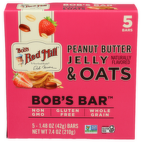 Bob's Red Mill Peanut Butter Jelly & Oats Bar - 1.48 Ounce - 5 Count