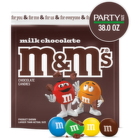 M&M's Milk Chocolate Candy, Party Size, Bag - 38 Ounce