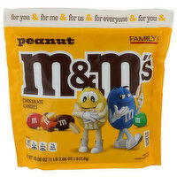 M&M'SChocolate Candies, Peanut, Family Size - 18.08 Ounce