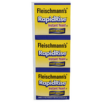 Fleischmann's Instant Yeast Fast-Acting Rapidrise - 0.25 Ounce - 3 Count
