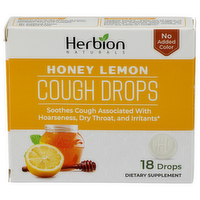 Herbion Naturals Honey Lemon Cough Drops - 18 Count