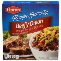 Lipton Recipe Secrets Beefy Onion Soup & Dip Mix - 1.1 Ounce - 2 Count