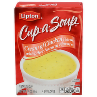 Lipton Cup a Soup Cream Of Chicken Flavor Instant - 0.6 Ounce - 4 Count