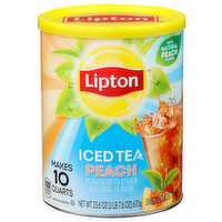 Lipton Peach Sweetened Iced Tea Mix - 23.6 Ounce