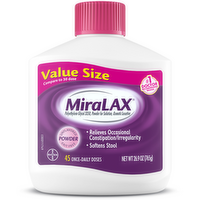 MiraLAX Osmotic Laxative, Grit Free, Powder, Value Size - 26.9 Ounce