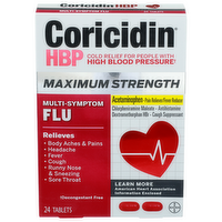 Coricidin Hbp Cold Relief - 24 Count