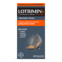 Lotrimin Treatment Cream, Antifungal, Athlete's Foot - 0.53 Ounce