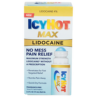 Icyhot Max Roll-On Lidocaine No Mess Pain Relief - 2.5 Fluid Ounce