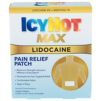 Icyhot Max Lidocaine Pain Relief Patch - 5 Count