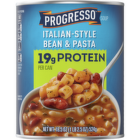 Progresso Italian-Style Bean And Pasta Protein Soup, Vegetarian - 18.5 Ounce