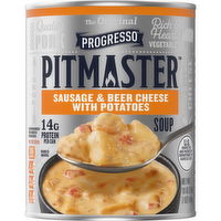 Progresso Pitmaster, Sausage And Beer Cheese With Potatoes, Canned Soup - 18 Ounce