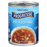 Progresso Beef & Vegetable Traditional Soup - 18.5 Ounce