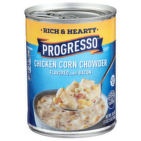 Progresso Chicken Corn Chowder Flavored With Bacon Soup - 18.5 Ounce