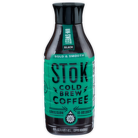 Stok Cold Brew Coffee Un-Sweet Black Beverage - 48 Fluid Ounce