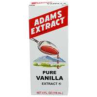 Adams Extract Pure Vanilla - 4 Fluid Ounce