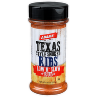 Adams Pantry Basics Texas Style Smoked Ribs Low N' Slow Rub - 8.35 Ounce