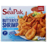 SeaPak Butterfly Shrimp, Classic, Golden Crispy, Family Size - 18 Ounce