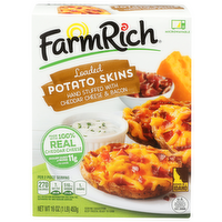 Farmrich Cheddar Cheese & Bacon Loaded Potato Skins - 16 Ounce