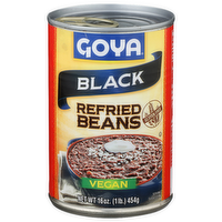 Goya Black Refried Beans - 16 Ounce