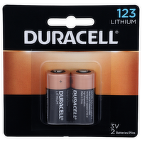 Duracell 123 Lithium 3v Batteries - 2 Count