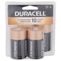 Duracell D4 Batteries - 4 Count