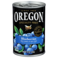 Oregon Specialty Fruit Whole Berries In Light Syrup Blueberries - 15 Ounce