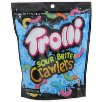 Trolli Sour Brite Crawlers Cherry-Lemon Strawberry-Grape Orange-Lime Gummi Candy - 9 Ounce