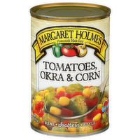 Margaret Holmes Tomatoes, Okra & Corn - 14.5 Ounce