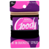 Goody Ouchless Elastics - 15 Count
