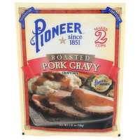 Pioneer Gravy Mix, Pork Gravy, Roasted - 1.41 Ounce