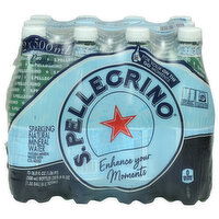 S. Pellegrino S.PELLEGRINO Sparkling Natural Mineral Water, Plastic Bottles - 16.9 Fluid Ounce - 12 Count